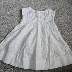 White Smocked Kids Dress from Mabo